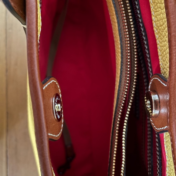 Dooney & Bourke Maze and Brown Pebble Leather Tote - Picture 13 of 14